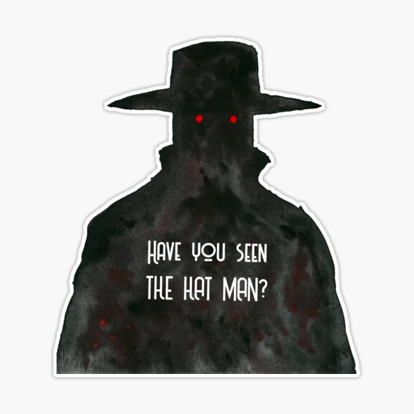 Hat Man Shadow Sticker for Sale by SkullNebulaShop