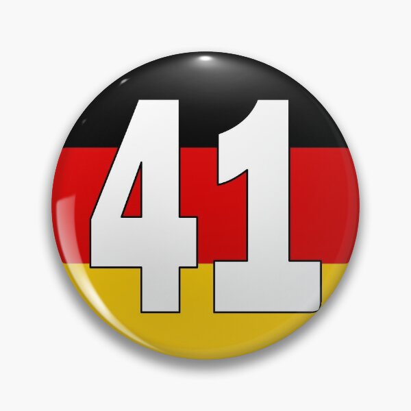 Item preview, Number 41 with Germany flag on the background designed and sold by AllShirts21.