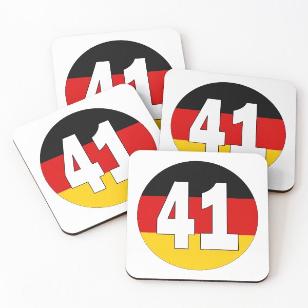 Item preview, Number 41 with Germany flag on the background designed and sold by AllShirts21.