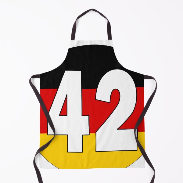 Item preview, Number 42 with Germany flag on the background designed and sold by AllShirts21.