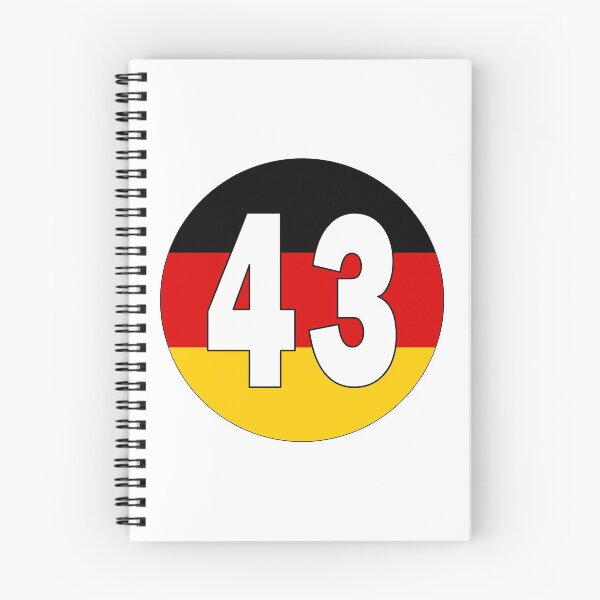 Item preview, Number 43 with Germany flag on the background designed and sold by AllShirts21.