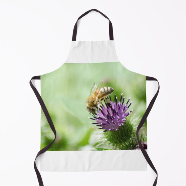 Item preview, A Western Honey Bee (Apis mellifera) on a thistle designed and sold by rodmacpherson.