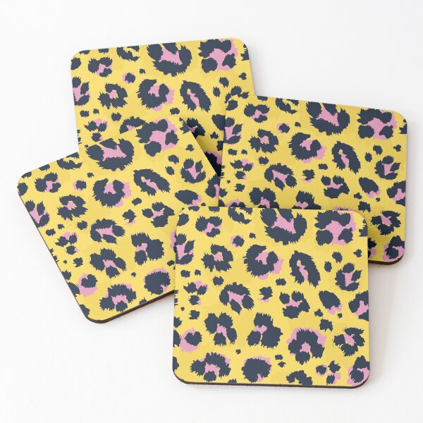 Item preview, yellow pink Leopard Print designed and sold by Boutique-Chic.