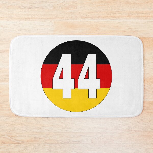 Item preview, Number 44 with Germany flag on the background designed and sold by AllShirts21.