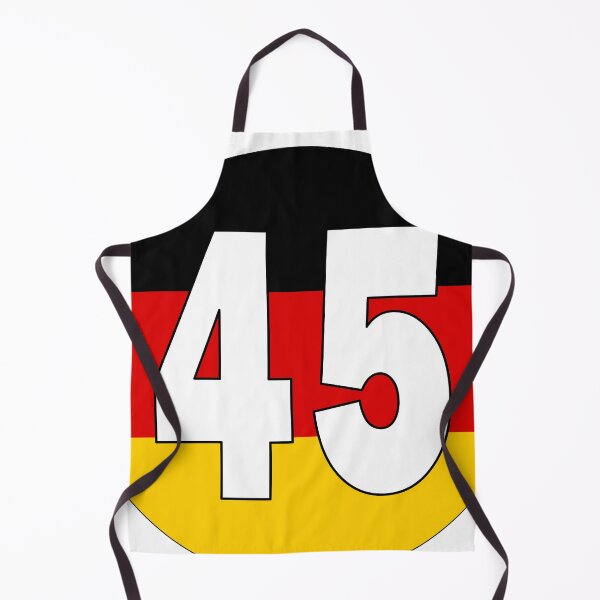Item preview, Number 45 with Germany flag on the background designed and sold by AllShirts21.