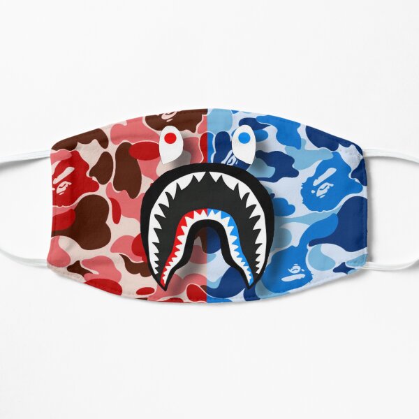 Red & Blue Bape Shark Mask
