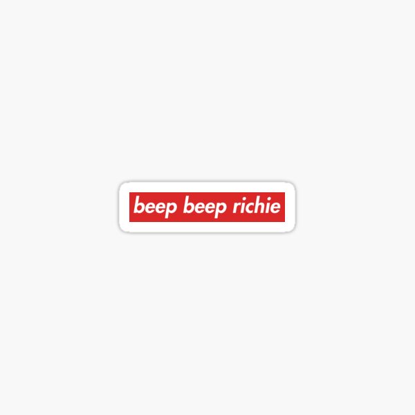bip bip richie Pegatina