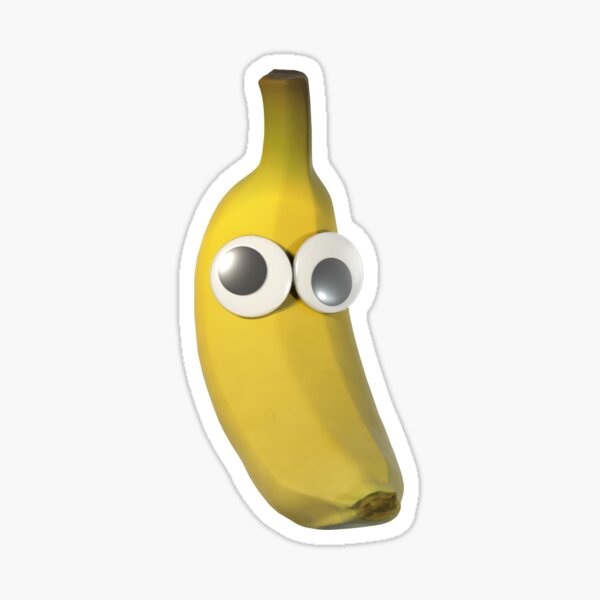 Googly Eyed Banana Sticker By Browntimmy Redbubble