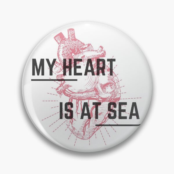 Item preview, "My Heart is At Sea" Sailor Motto. designed and sold by Curious-Lens.