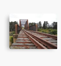 The Crookwell line - Wollondilly River bridge Canvas Print
