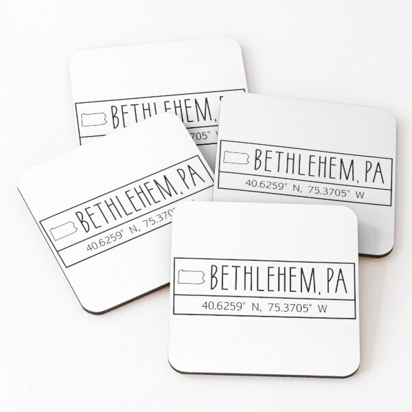 Item preview, Bethlehem Pennsylvania Coordinates designed and sold by Emily Designs.