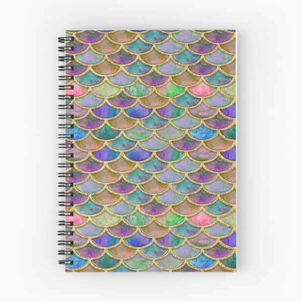 Item preview, Color  glitter and  gold mermaid scales  designed and sold by TopDesignArt.