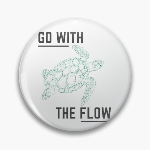 Artikelvorschau, "Go With The Flow" Meeresbewohner Vibe Ocean Lover entworfen und verkauft von Curious-Lens.
