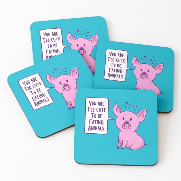 Item preview, You are too cute to be eating animals designed and sold by vegansfacts.