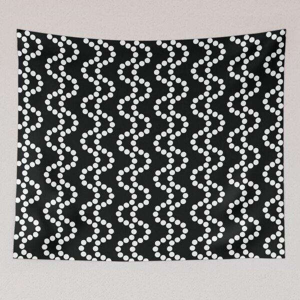 Item preview, Black and white wave dots designed and sold by roseglasses.