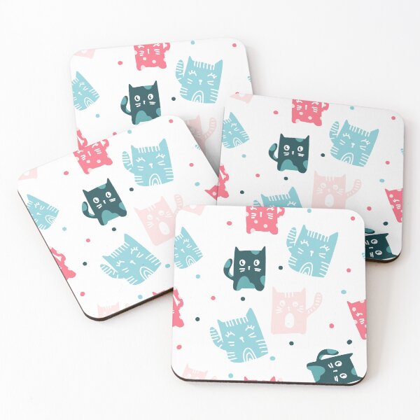 Item preview, Adorable cats repeating pattern designed and sold by Ilze Lucero.