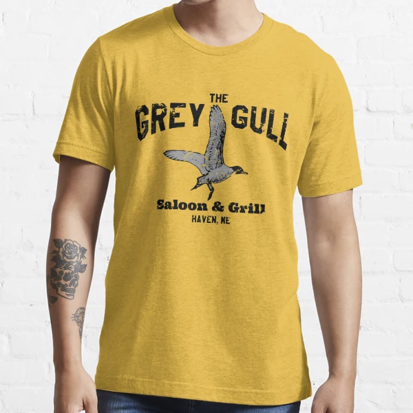 L/S V Neck Top - Gull Grey