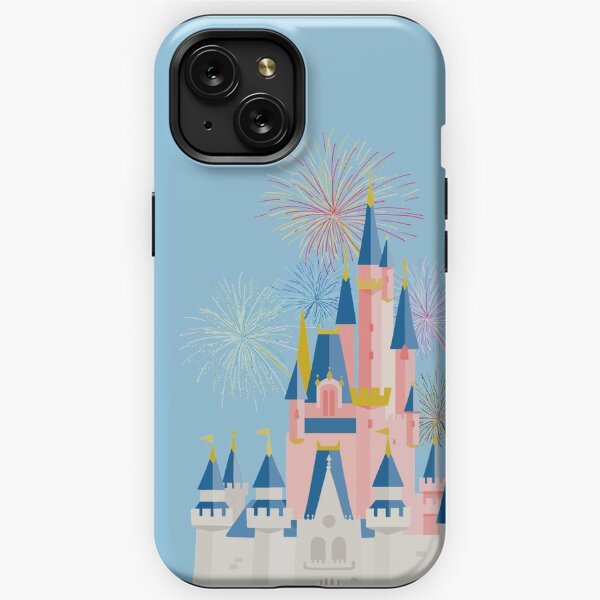 Rose Gold Castle with Silver Glitter Fireworks Cold Cup