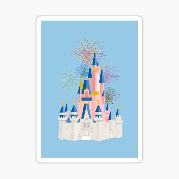 Fairytale Castle Sticker for Sale by LeCreateCo