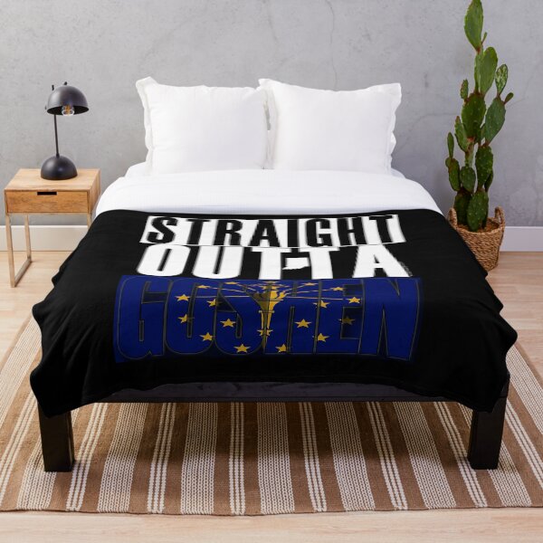 Item preview, Bandera de Straight Outta Goshen Indiana de Merch Creation Studio designed and sold by MerchCStudio.