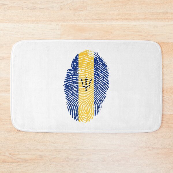 Item preview, Barbados Finger Print Flag designed and sold by Bigfoot T-Shirt Co..