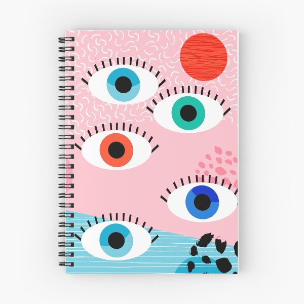 Item preview, Noob - eyes memphis retro throwback 1980s 80s style neon art print pop art retro vintage minimal designed and sold by wackadesigns.