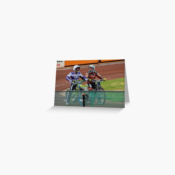 Speedway Troy and Tai Greeting Card