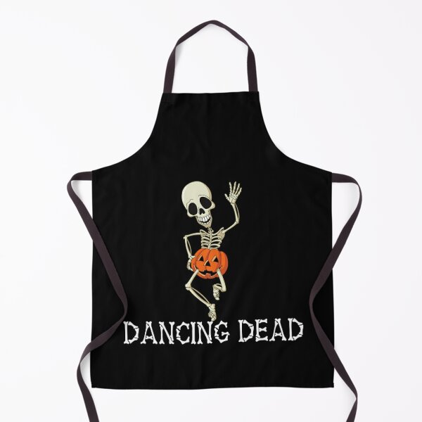 Funny Dancing Dead Skeleton Apron