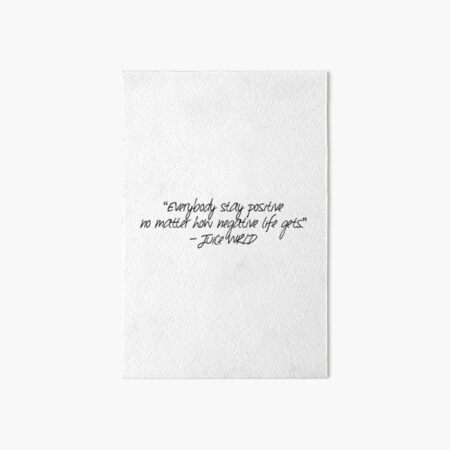 Juice Wrld lyrics Art Board Print
