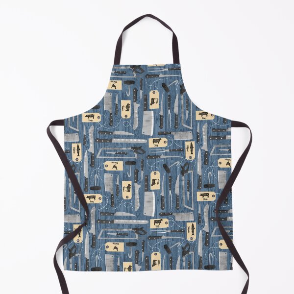 Item preview, Butchers Tools or Chef Knives - Blue designed and sold by WickedRefined - Nicole Demereckis.