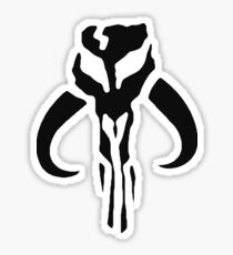 Mandalorian Skull Symbol Sticker
