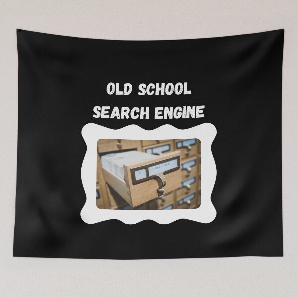 Item preview, Old School Search Engine White Text designed and sold by AtarangiDesigns.