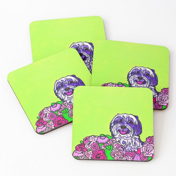 Item preview, Havanese with Flowers designed and sold by Amanda A. Anthony.