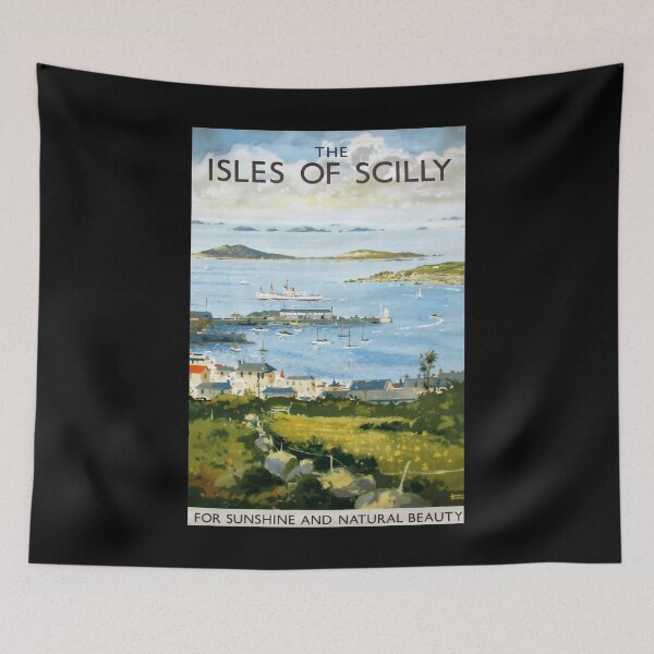 Item preview, The Isles of Scilly retro poster designed and sold by CorasPosters.