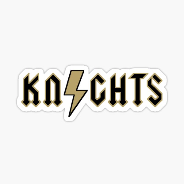 UCF Knights ACDC Style Lightning Bolt Logo Sticker