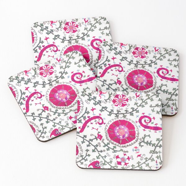 Item preview, Whimsicle Wildflower Plum I // 19th Century Colorful Purple Fuchsia Green Watercolor Rug designed and sold by vintagepatterns.