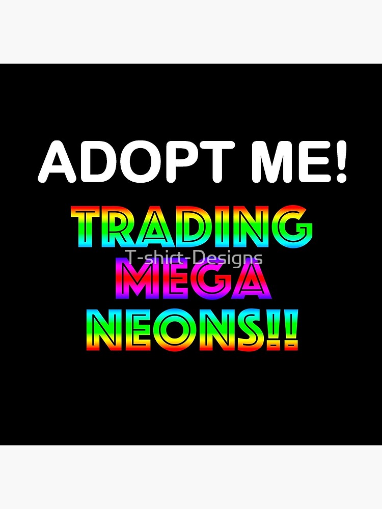 Roblox Adopt Me Trading Mega Neons Tote Bag By T Shirt Designs Redbubble - roblox trade mega neons adopt me postcard by t shirt designs redbubble