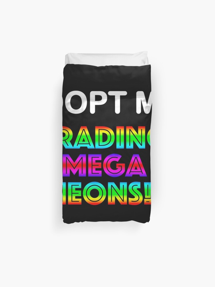 Roblox Adopt Me Trading Mega Neons Duvet Cover By T Shirt Designs Redbubble - how to create a shirt in roblox 2019 short