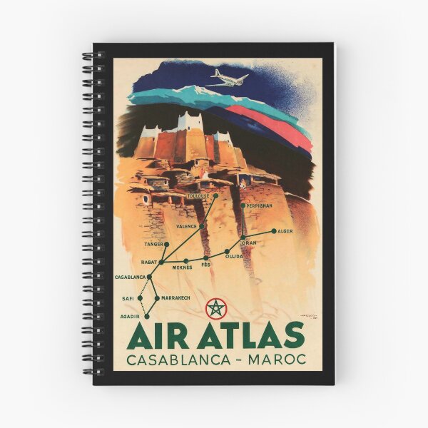 Item preview, Air Atlas retro poster designed and sold by CorasPosters.