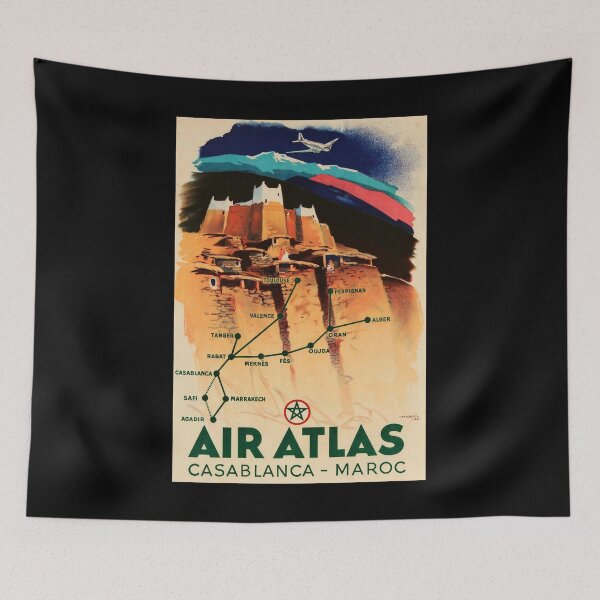Item preview, Air Atlas retro poster designed and sold by CorasPosters.