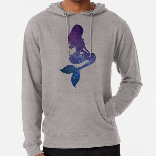 MERMAID HAIR DONT CARE FUNNY OCEAN SEA LIFE BEACH Womens Black Hoodie