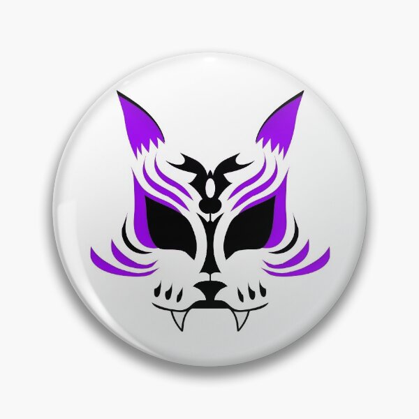 Item preview, Kitsune Face - Purple designed and sold by Art By The Coco.