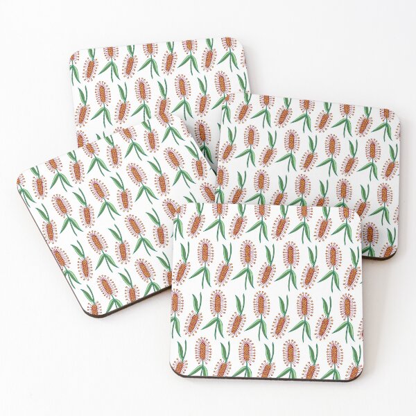 Item preview, Callistemon | Red Callistemon | Exotic Flowers | Flower Pattern designed and sold by Hilary Leslie.