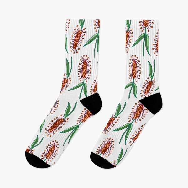 Item preview, Callistemon | Red Callistemon | Exotic Flowers | Flower Pattern designed and sold by Hilary Leslie.
