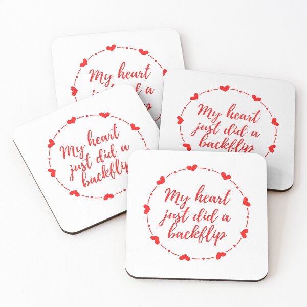 Item preview, My Heart Just Did a Backflip (red) designed and sold by LiveAndGlow.