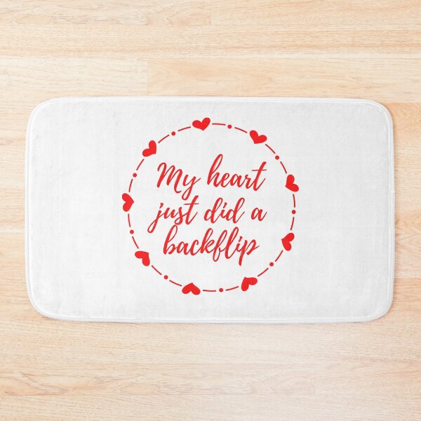 Item preview, My Heart Just Did a Backflip (red) designed and sold by LiveAndGlow.