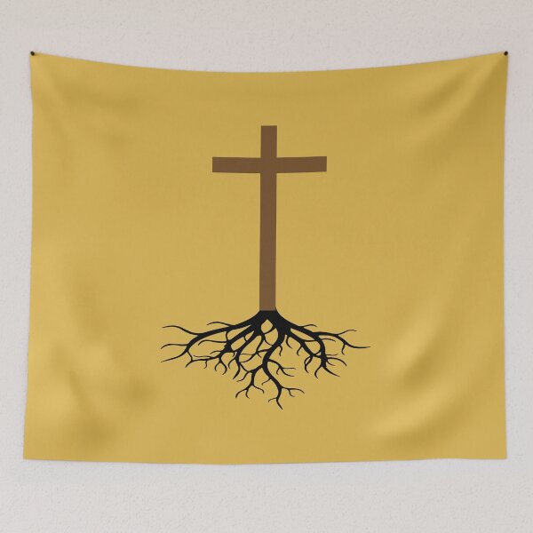 Item preview, Religious Cross with Roots designed and sold by JAZTshirt.