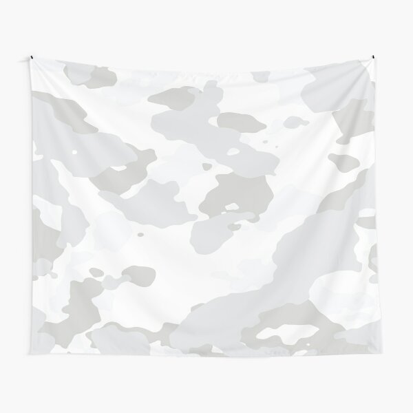 White Camo Tapestries for Sale