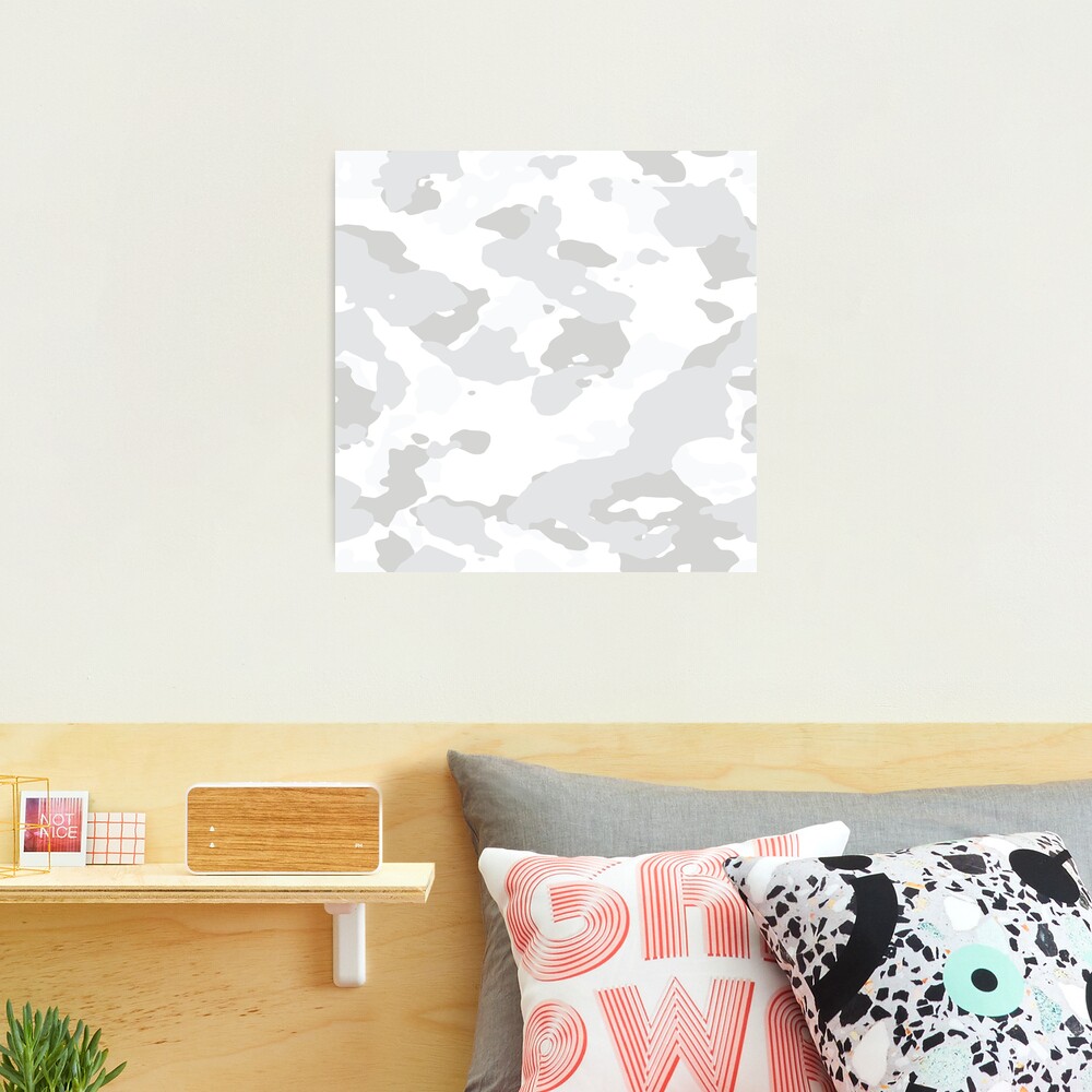 White camo Photographic Print for Sale by Brian Kroijer