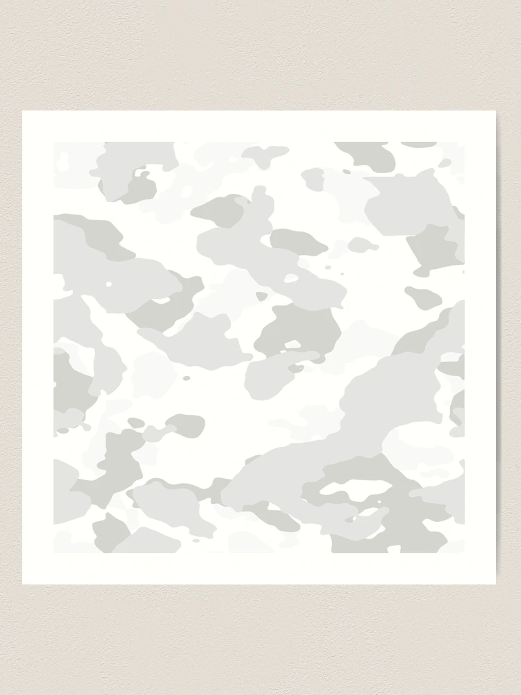 White camo Art Print for Sale by Brian Kroijer